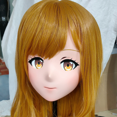 (GLA052)Customize Character'! Female/Girl Resin Full/Half Head With Lock Anime Cosplay Japanese Animego Kigurumi Mask